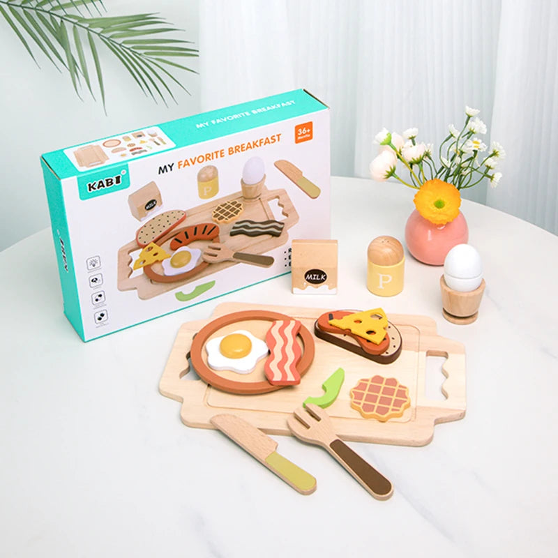 Woodland Kitchen™ Toddler Play Set – Montessori-Inspired Plates, Dishes & Accessories