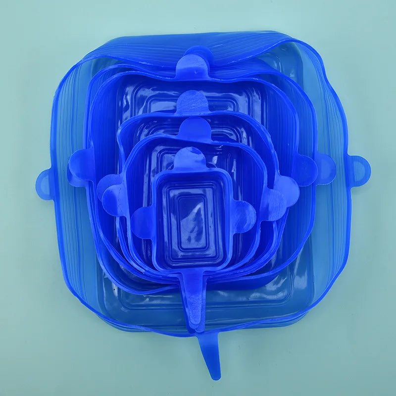 EcoStretch™ Food Saver Lids – Airtight Silicone Covers for Fresh Storage