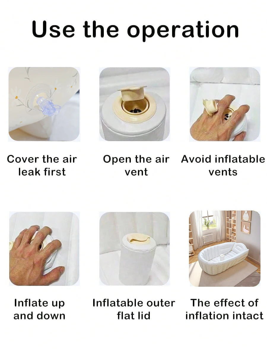 SoftSplash Baby – Inflatable Bath Tub with Back Support