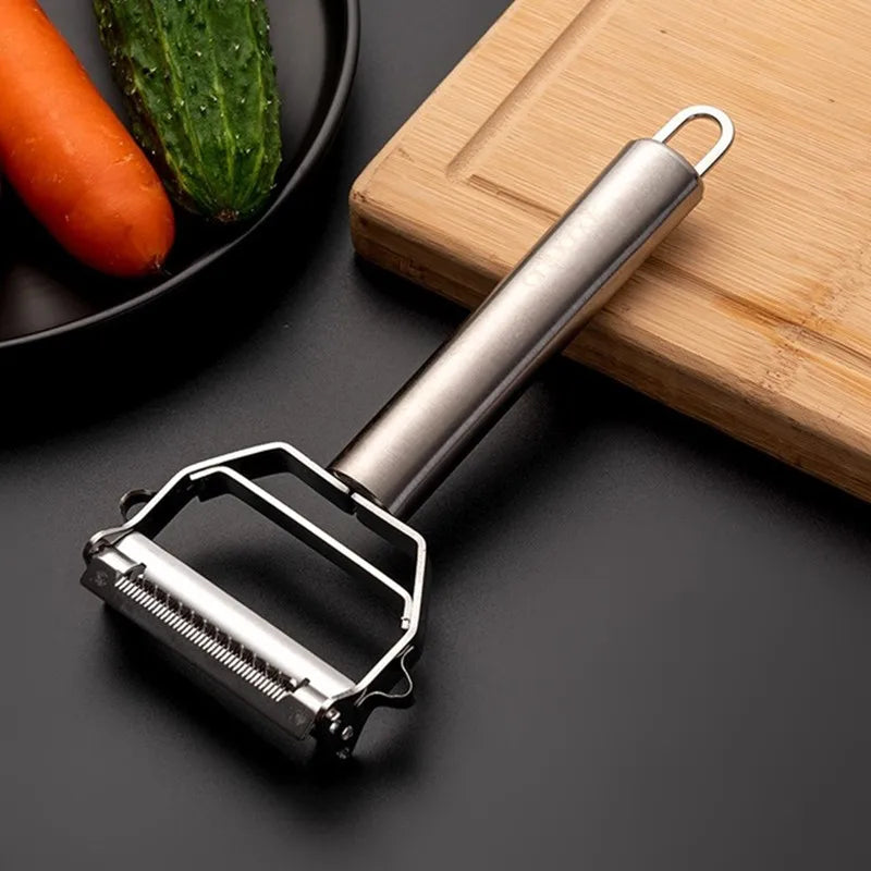 ChefEase™ Dual-Head Stainless Steel Peeler – Perfect for Fruits & Vegetables