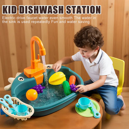 MiniChefFlow™ Play Sink – Circulating Water Kitchen Toy for Boys & Girls