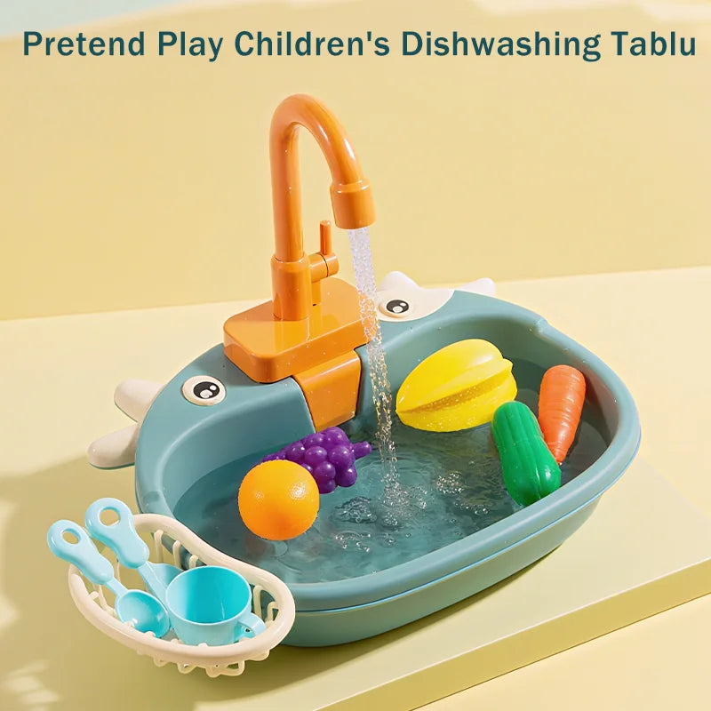 MiniChefFlow™ Play Sink – Circulating Water Kitchen Toy for Boys & Girls