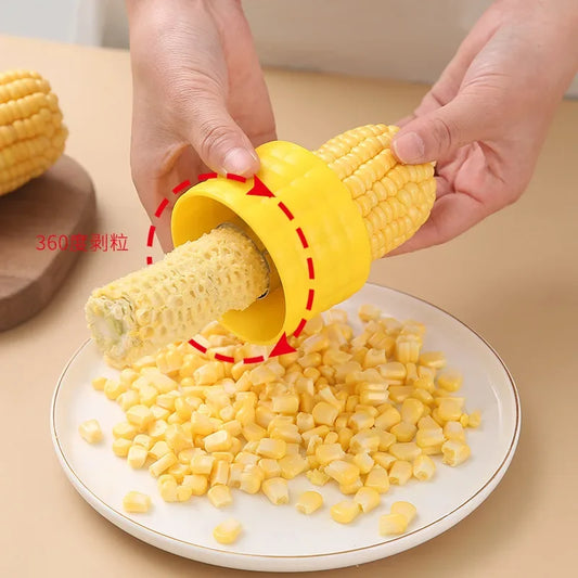 Twist & Peel Corn Cutter™ – Stainless Steel Kernel Remover for Home Use
