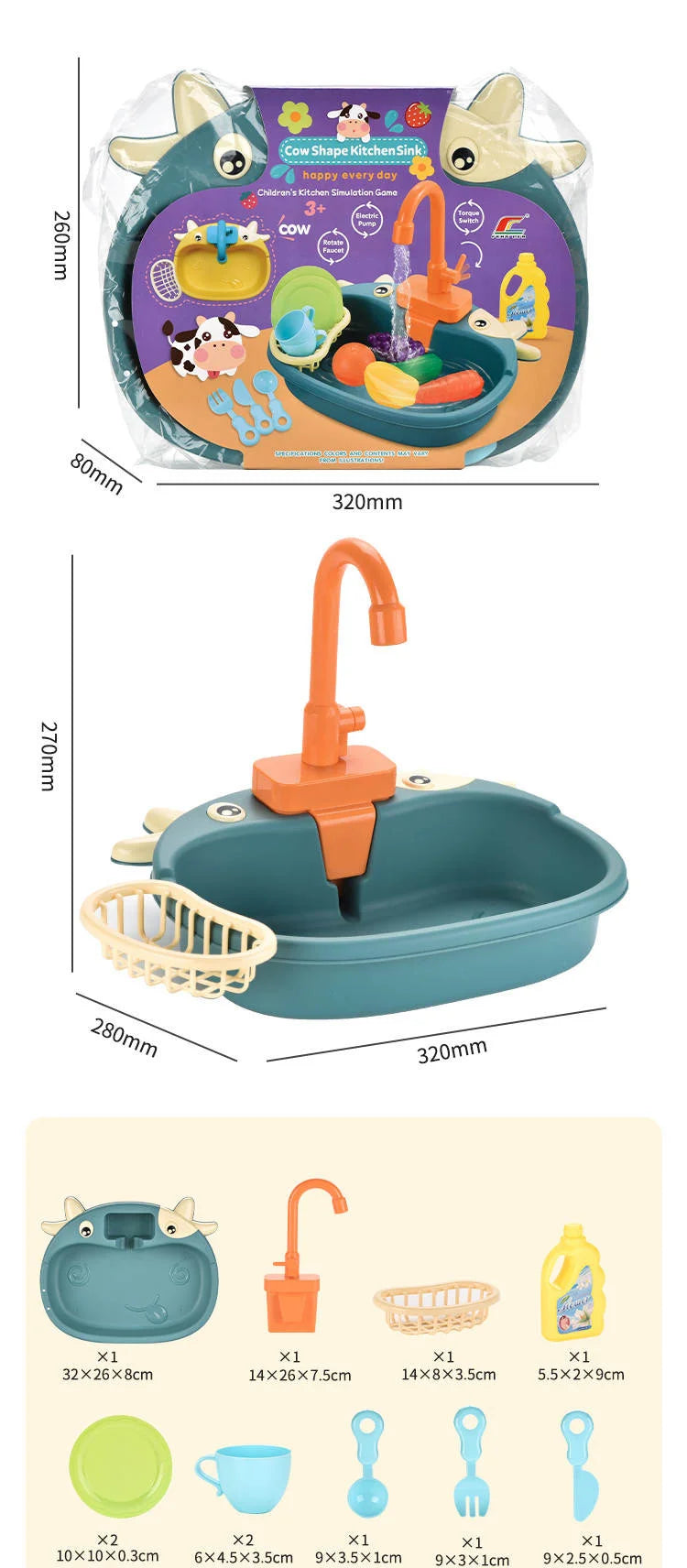 MiniChefFlow™ Play Sink – Circulating Water Kitchen Toy for Boys & Girls
