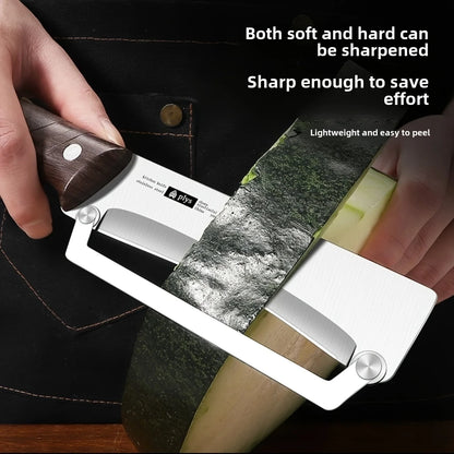 WoodGrip PeelPro™ – Stainless Steel Fruit & Veg Peeler with Wooden Handle