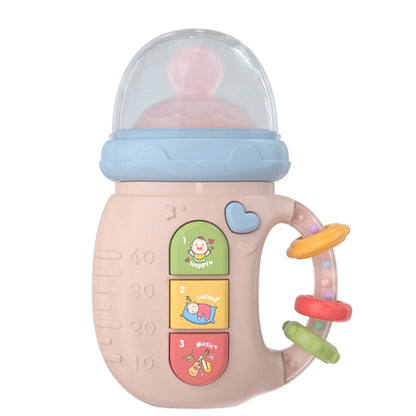 SnuggleSip™ – Soft Silicone Bottle Toy with Soothing Sounds & Teether
