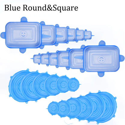 EcoStretch™ Food Saver Lids – Airtight Silicone Covers for Fresh Storage