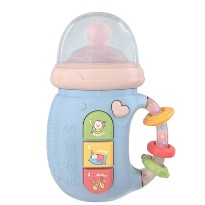 SnuggleSip™ – Soft Silicone Bottle Toy with Soothing Sounds & Teether