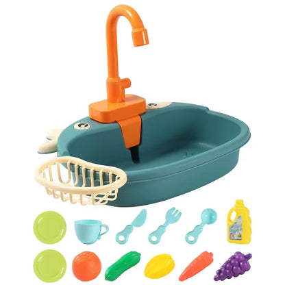 MiniChefFlow™ Play Sink – Circulating Water Kitchen Toy for Boys & Girls