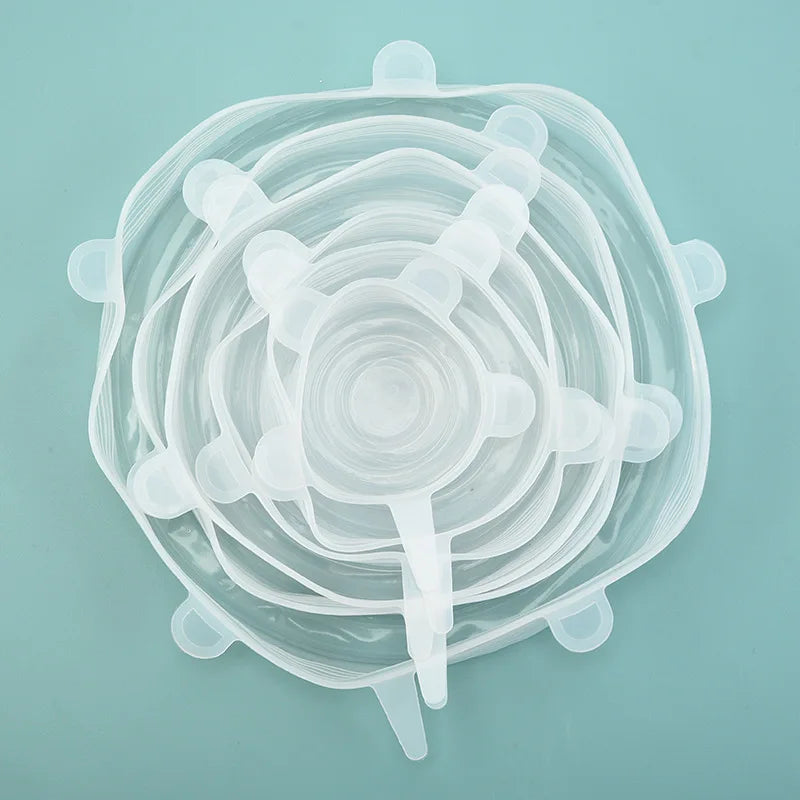EcoStretch™ Food Saver Lids – Airtight Silicone Covers for Fresh Storage