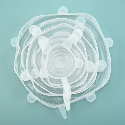 EcoStretch™ Food Saver Lids – Airtight Silicone Covers for Fresh Storage