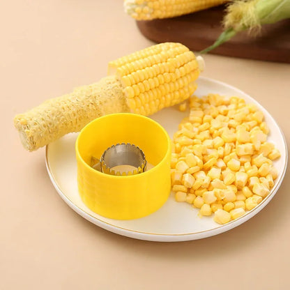 Twist & Peel Corn Cutter™ – Stainless Steel Kernel Remover for Home Use