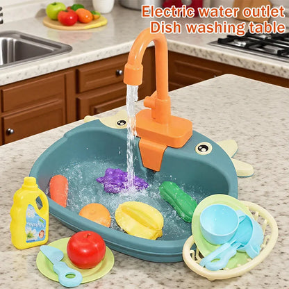 MiniChefFlow™ Play Sink – Circulating Water Kitchen Toy for Boys & Girls