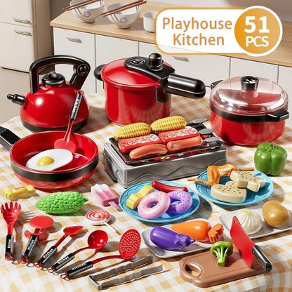 TinyCookMaster™ Role Play Kitchen Set – Chef Toy for Home & School