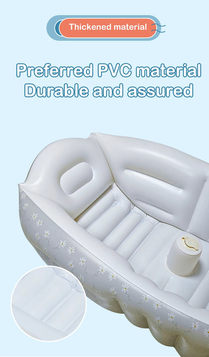 SoftSplash Baby – Inflatable Bath Tub with Back Support