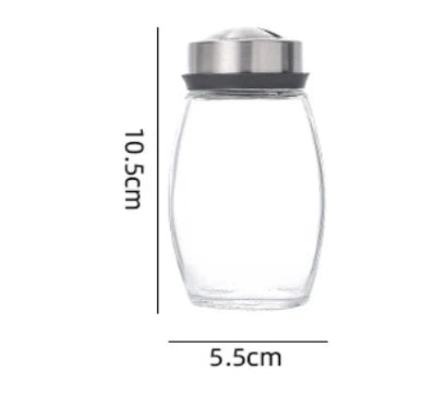 ClearFlavour™ Spice Organizer – Glass Jar & Salt Shaker Set