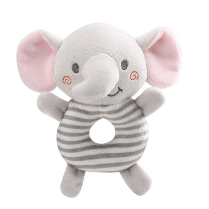 CuddleRing Rattles™ – Plush Animal Hand Toy for Newborns & Toddlers