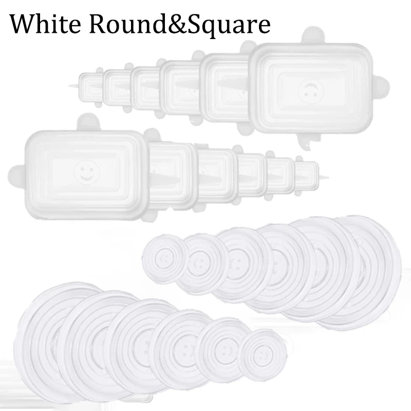 EcoStretch™ Food Saver Lids – Airtight Silicone Covers for Fresh Storage