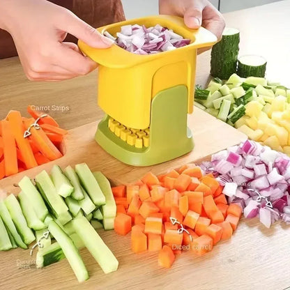ChopMate Pro™ – Manual Vegetable Chopper & Slicer with Handle