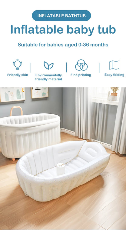 SoftSplash Baby – Inflatable Bath Tub with Back Support