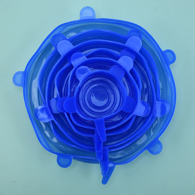 EcoStretch™ Food Saver Lids – Airtight Silicone Covers for Fresh Storage