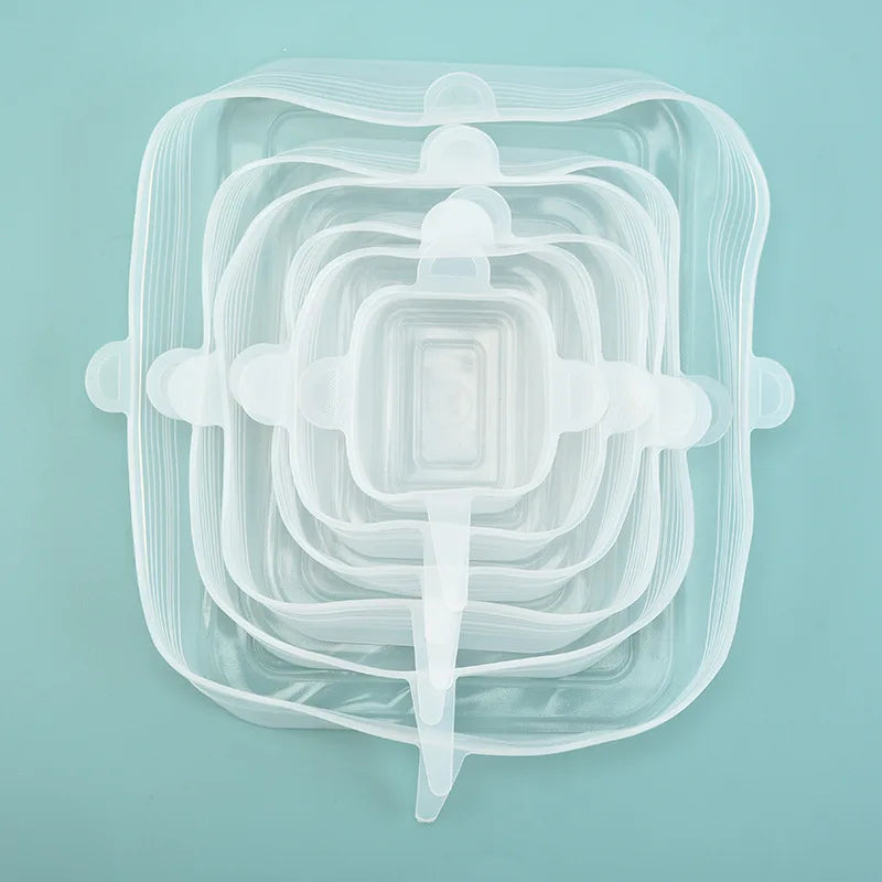 EcoStretch™ Food Saver Lids – Airtight Silicone Covers for Fresh Storage