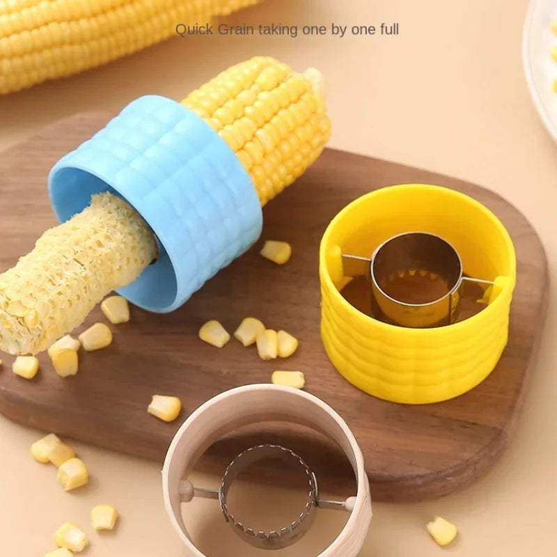 Twist & Peel Corn Cutter™ – Stainless Steel Kernel Remover for Home Use