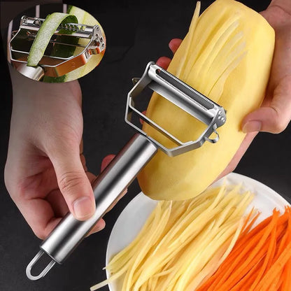 ChefEase™ Dual-Head Stainless Steel Peeler – Perfect for Fruits & Vegetables
